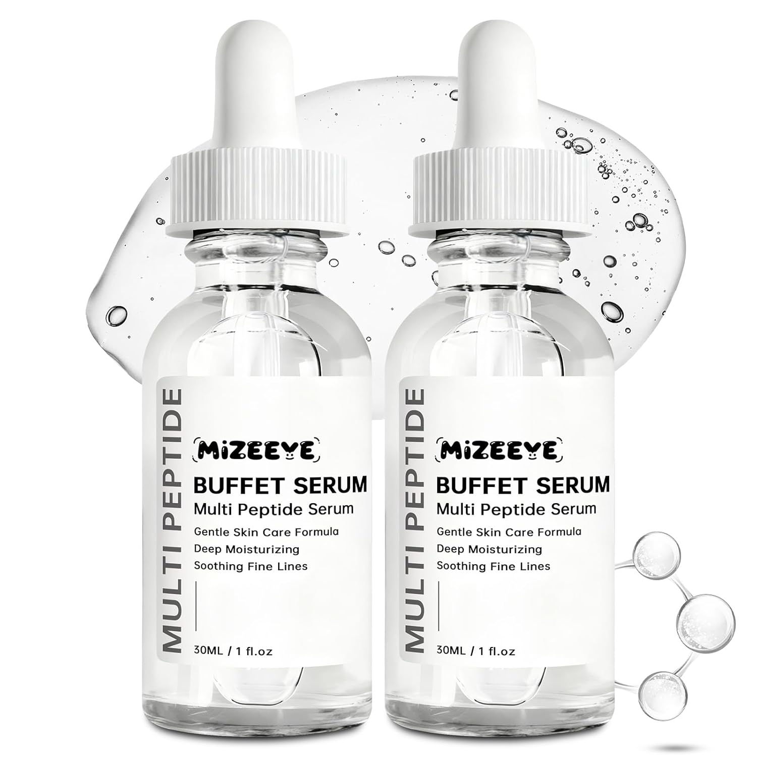 Multi-Peptide Face Serum 2-Pack — Anti-Aging, Hydrating Serum for Fine Lines & Firmer Skin