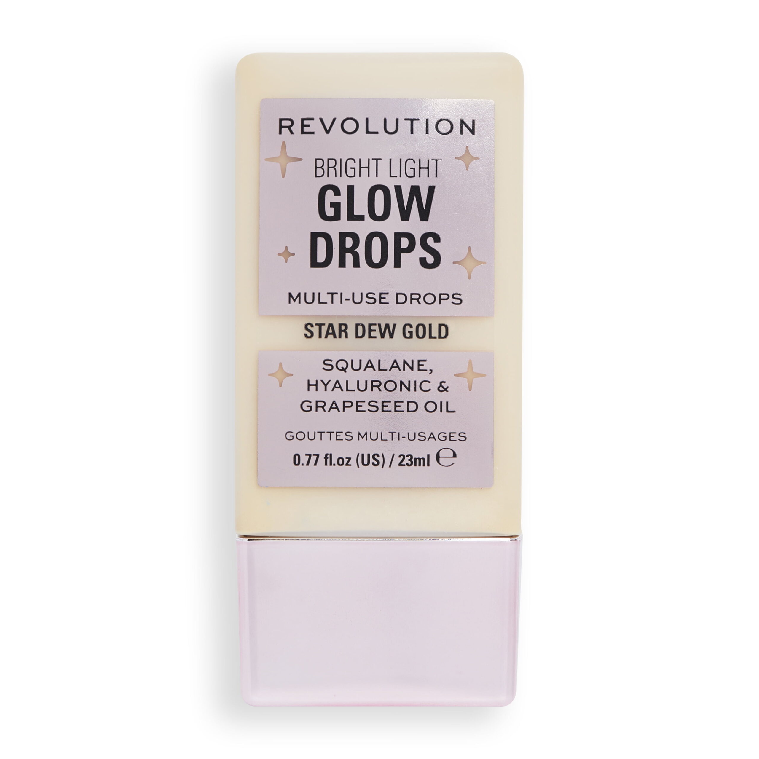 Revolution Bright Light Glow Drops — Golden Liquid Highlighter for Luminous, Dewy Skin