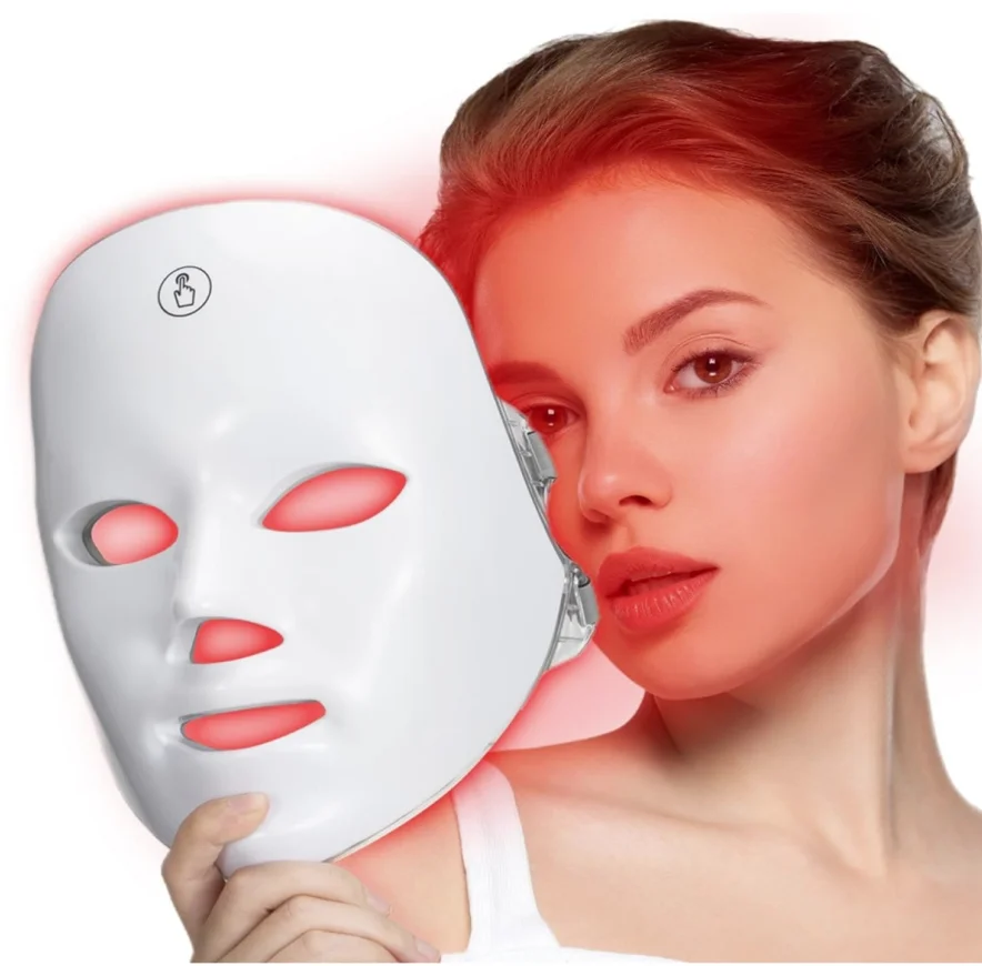 LED Light Therapy Face Mask — 7 Colors for Anti-Aging, Acne & Glowing Skin at Home