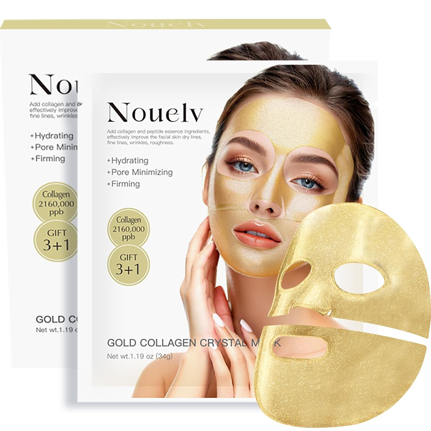 24K Gold Bio Collagen Face Mask — Hydrating Overnight Mask for Plump Skin