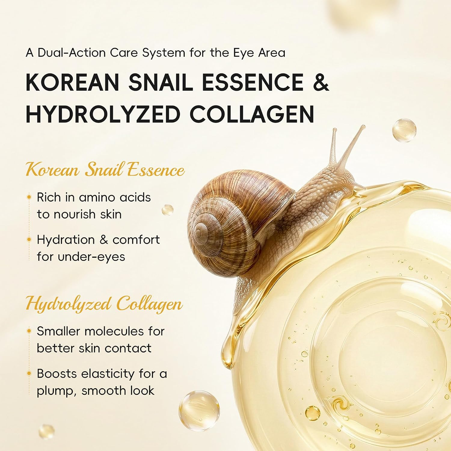 Snail Collagen Under-Eye Patches — Hydrating Masks for Dark Circles & Puffiness - Image 4