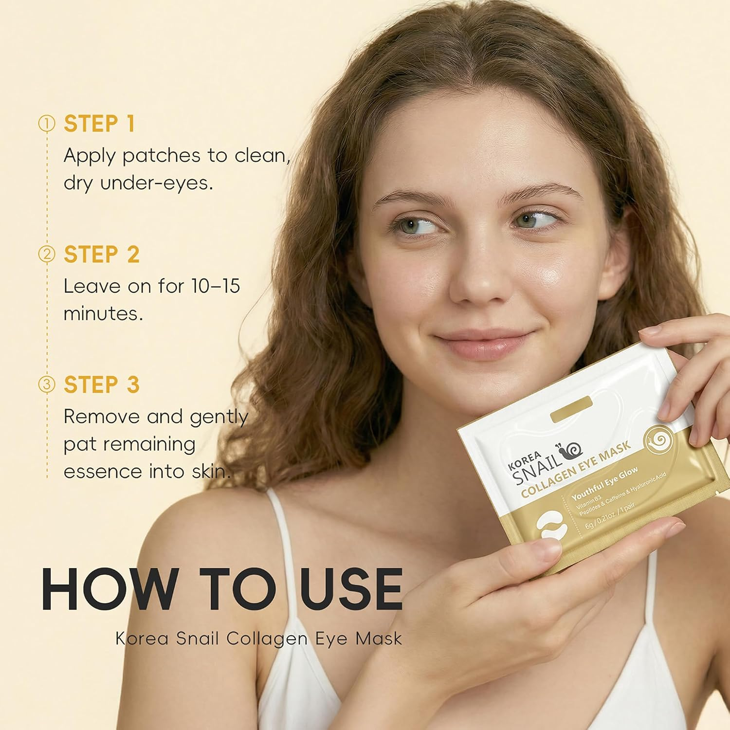 Snail Collagen Under-Eye Patches — Hydrating Masks for Dark Circles & Puffiness - Image 9