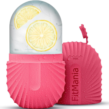Ice Roller for Face — Cooling Facial Massager for Puffiness & Glow (2 Heads)